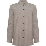 KCA 2090081 Organic cotton flannel shirt 1243 demitasse women