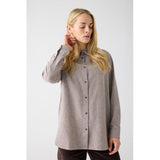 KCA 2090081 Organic cotton flannel shirt 1243 demitasse women
