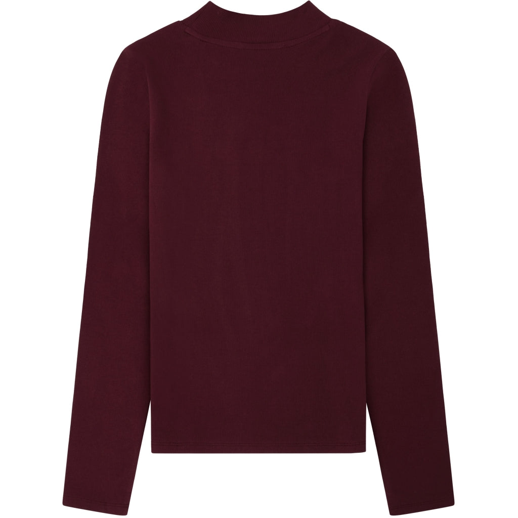 KCA 100076 Rib high neck long sleeved 1281 fig women