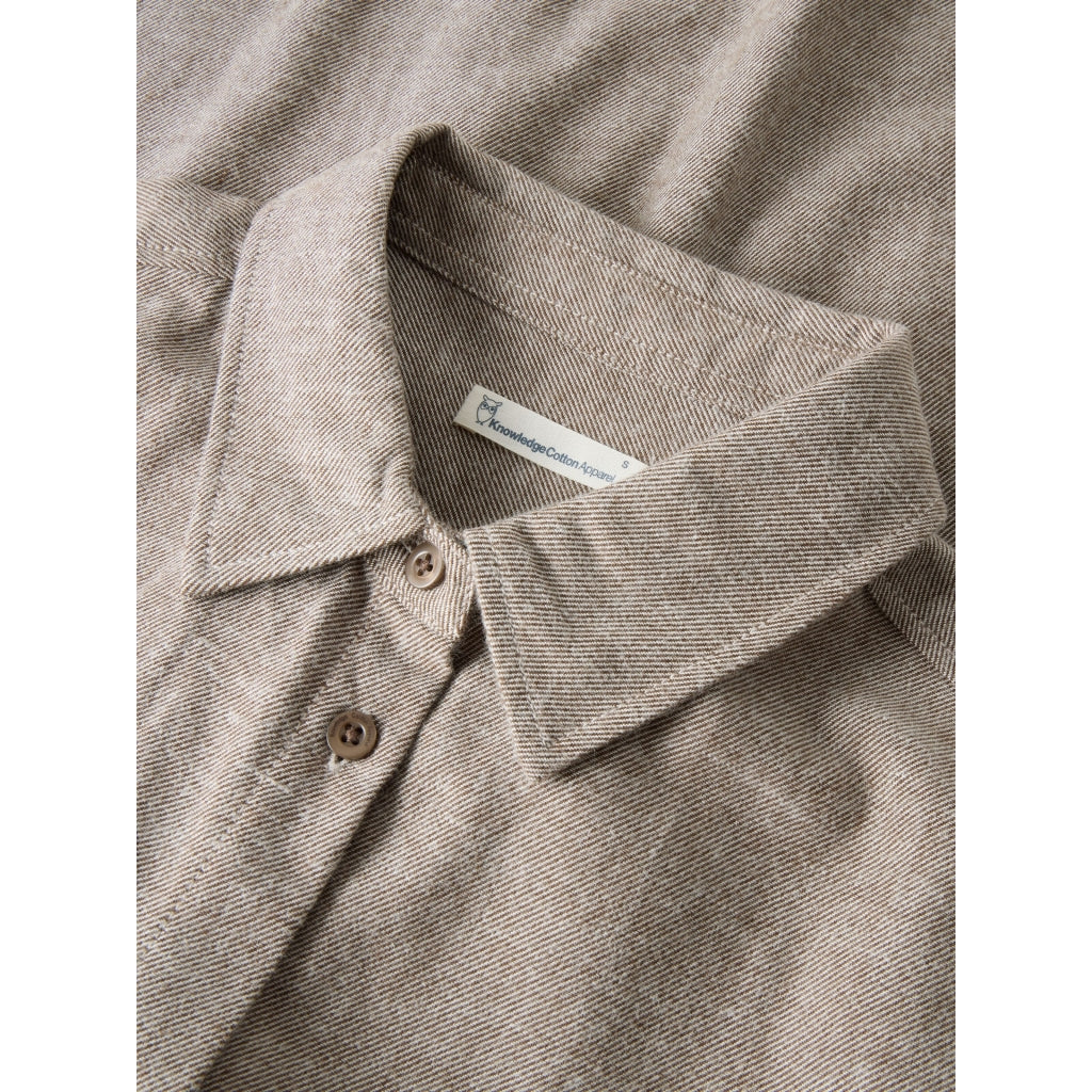 KCA 2090081 Organic cotton flannel shirt 1243 demitasse women