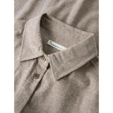 KCA 2090081 Organic cotton flannel shirt 1243 demitasse women