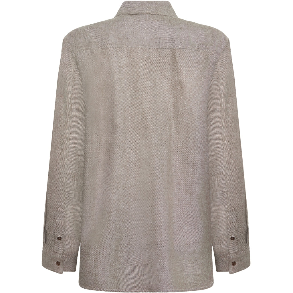 KCA 2090081 Organic cotton flannel shirt 1243 demitasse women