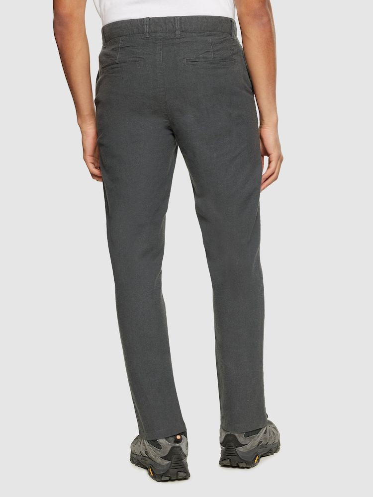 KCA 1070076 Chuck regular flannel chino pants 1402 gray pinstripe men