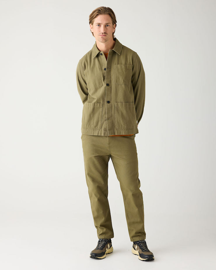 KCA 1070093 Tim organic cotton canvas pants 1068 burned olive men
