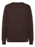 KCA 1080068 Regular merino knit crew neck jumper 1487 chocolate torte men