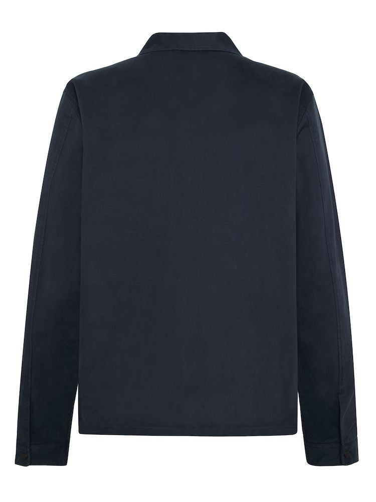 KCA 1190075 Twill zip overshirt 1001 total eclipse men