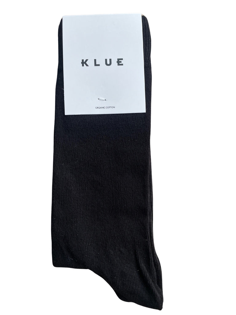 KLUE Organic cotton socks black unisex