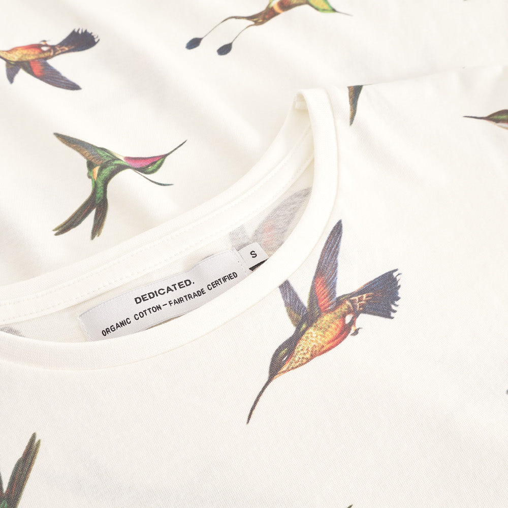 DEDICATED Visby hummingbirds t-shirt off white women