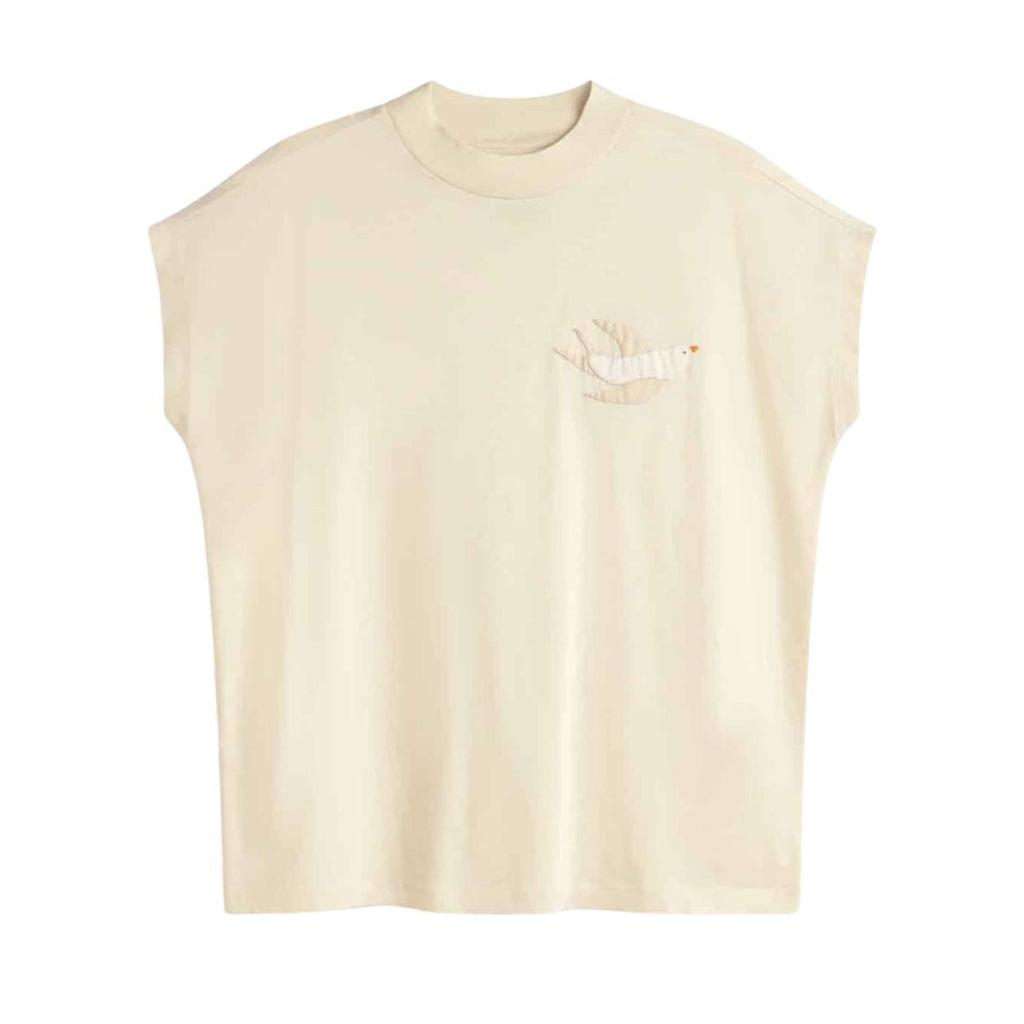 THINKING MU Volta bird t-shirt off white women