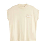 THINKING MU Volta bird t-shirt off white women