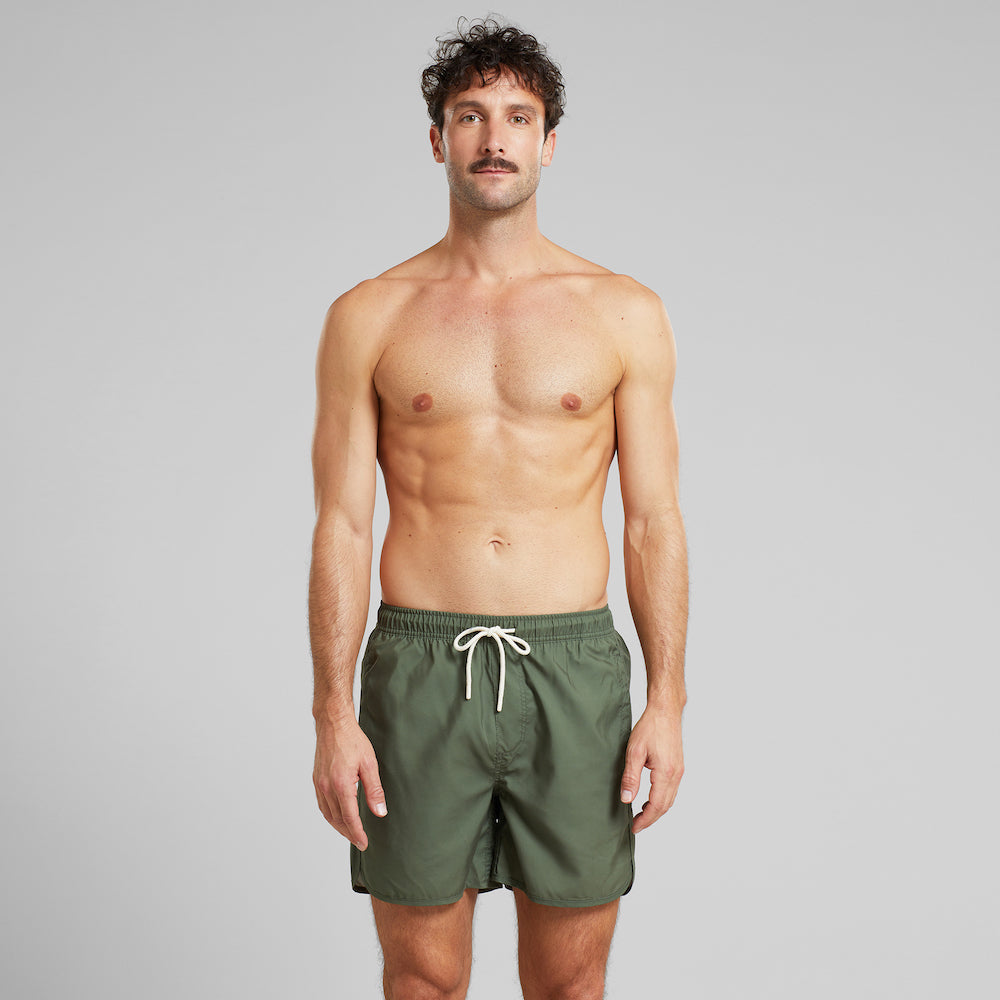 DEDICATED Sandhamn swim shorts leaf green men