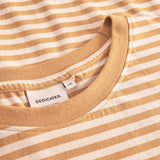 DEDICATED Stockholm stripes t-shirt gold yellow men