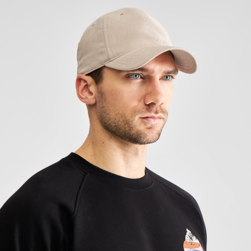 DEDICATED Slussen corduroy soft cap stone unisex