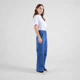 DEDICATED Vara workwear pants herringbone true blue women
