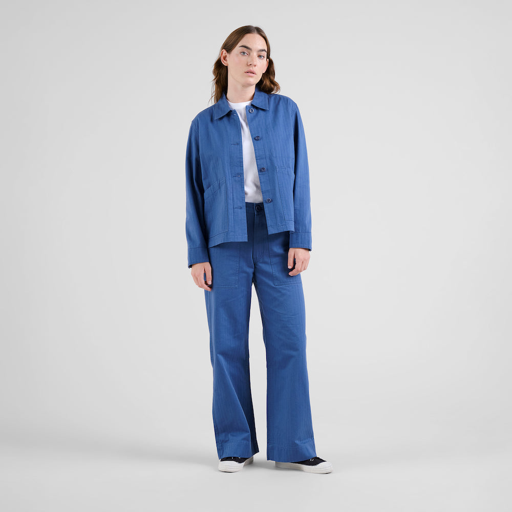 DEDICATED Stiby jacket herringbone true blue women