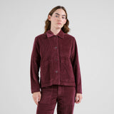 DEDICATED Stiby corduroy jacket fig red women