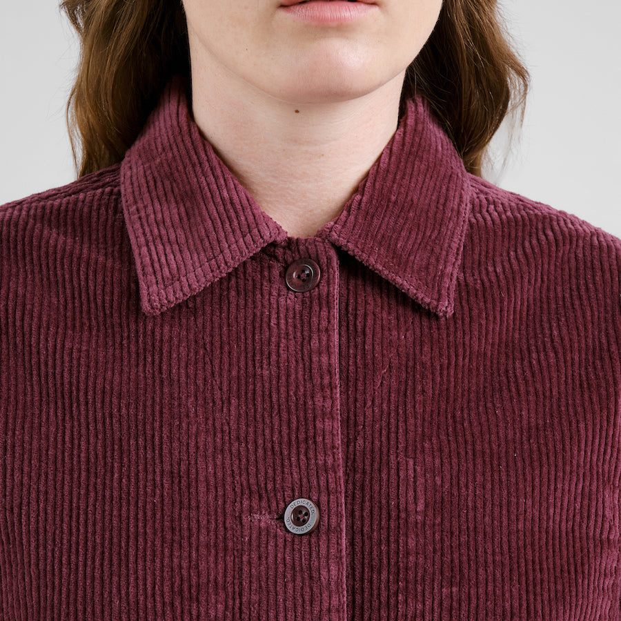 DEDICATED Stiby corduroy jacket fig red women