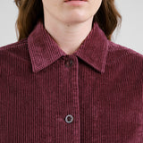 DEDICATED Stiby corduroy jacket fig red women