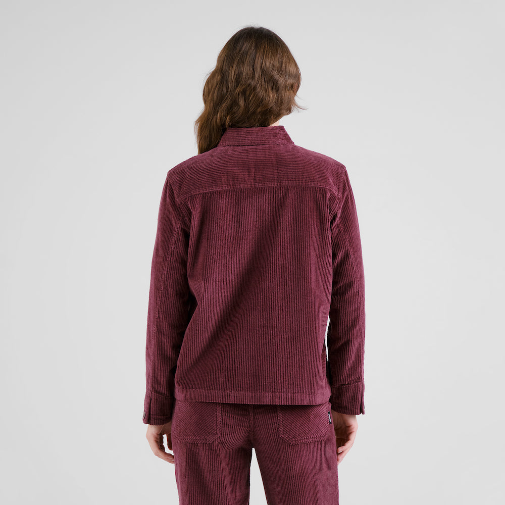 DEDICATED Stiby corduroy jacket fig red women