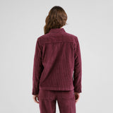 DEDICATED Stiby corduroy jacket fig red women
