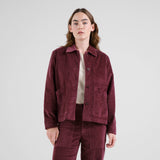 DEDICATED Stiby corduroy jacket fig red women