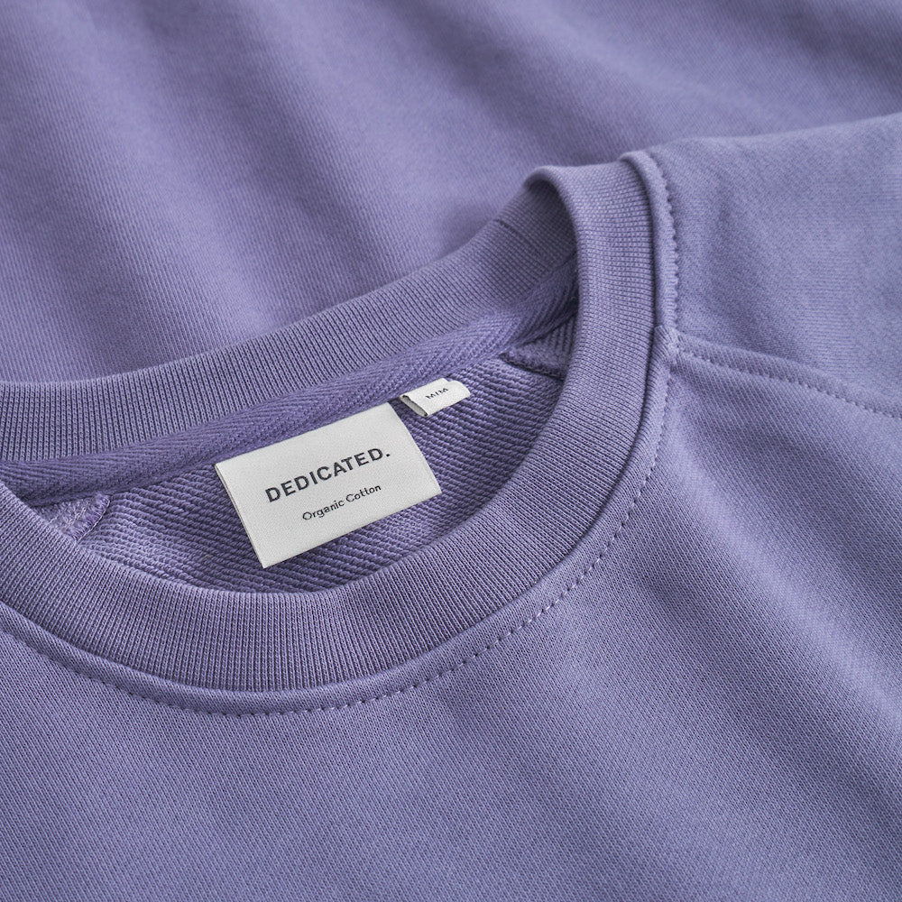 DEDICATED Malmoe base sweatshirt heron blue men