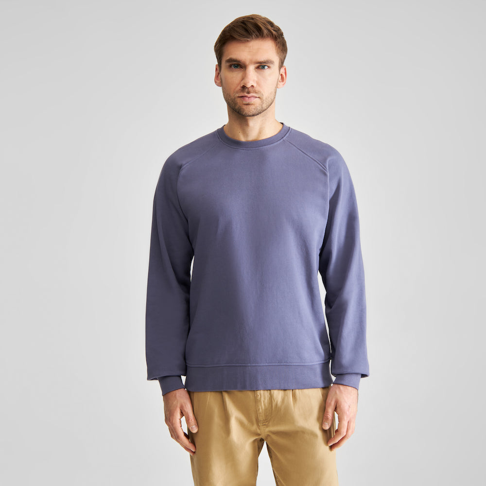 DEDICATED Malmoe base sweatshirt heron blue men