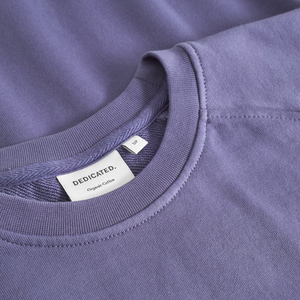 DEDICATED Ystad base sweatshirt heron blue women