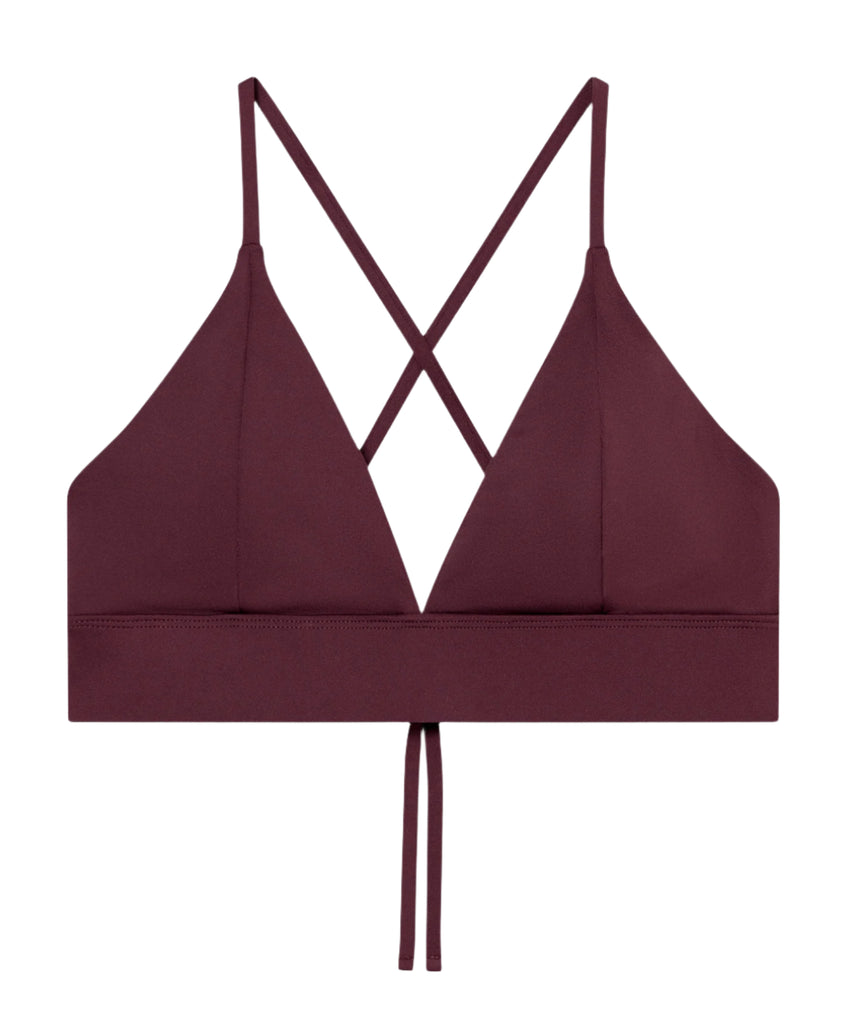 DEDICATED Alva bikini top burgundy women