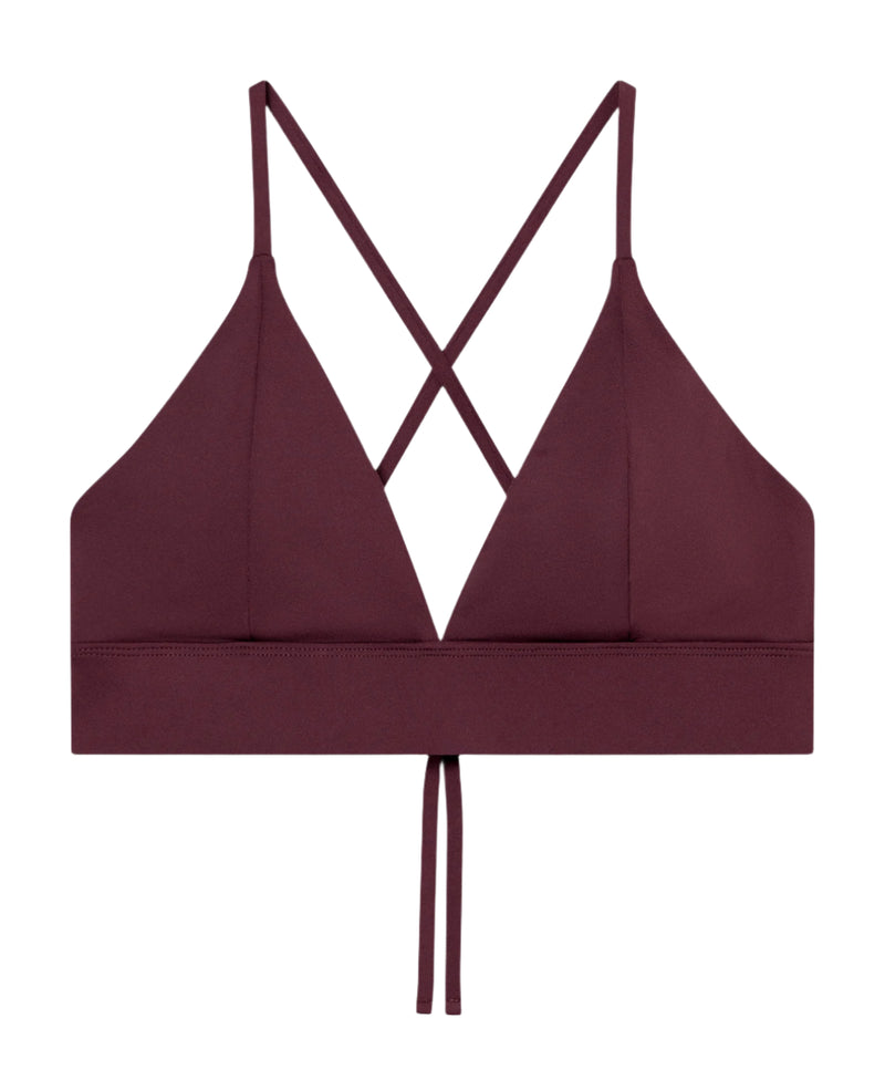 DEDICATED Alva bikini top burgundy women