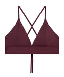 DEDICATED Alva bikini top burgundy women