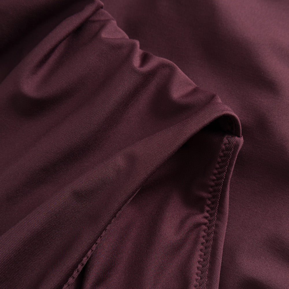 DEDICATED Klinte wrap swimsuit burgundy women