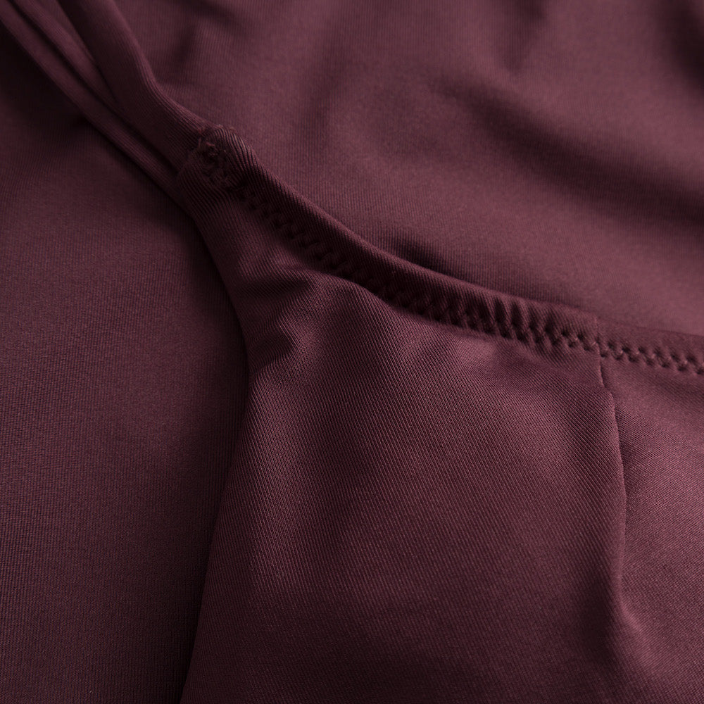 DEDICATED Klinte wrap swimsuit burgundy women