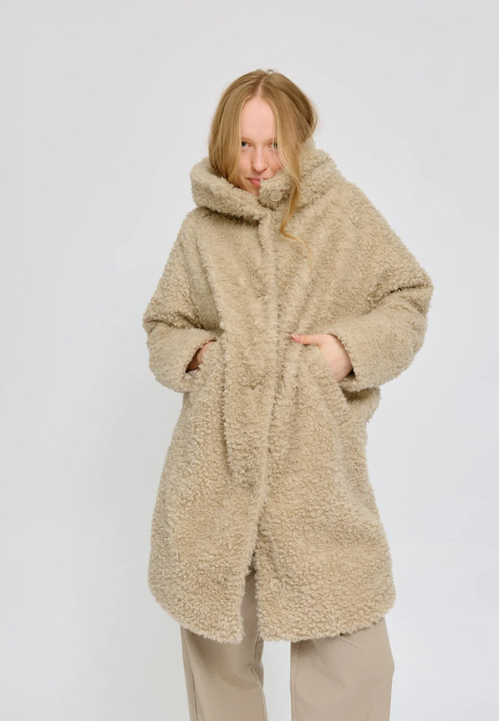 MAZINE Faux fur coat natural women