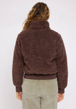 MAZINE Faux fur jacket chestnut women