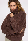 MAZINE Faux fur jacket chestnut women