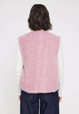 MAZINE Faux fur vest pale mauve women