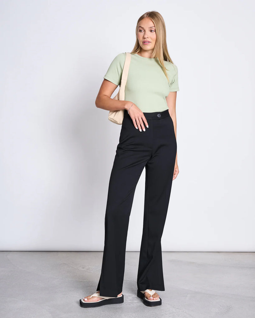 JAN 'N JUNE Nile rib t-shirt pistachio women