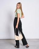 JAN 'N JUNE Nile rib t-shirt pistachio women