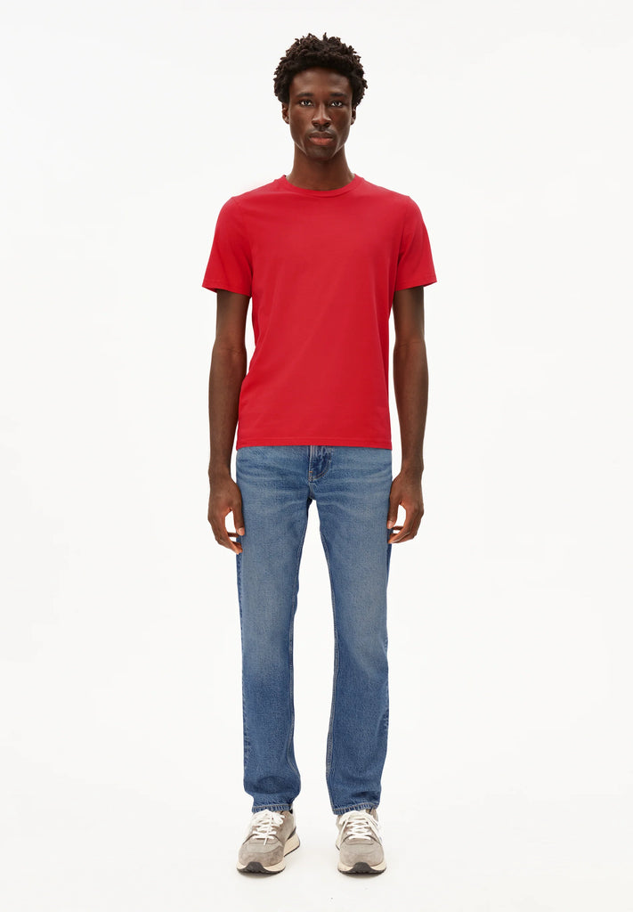 ARMEDANGELS Jaames t-shirt scarlet red men