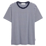 ARMEDANGELS Maarkos stripes t-shirt night sky white men
