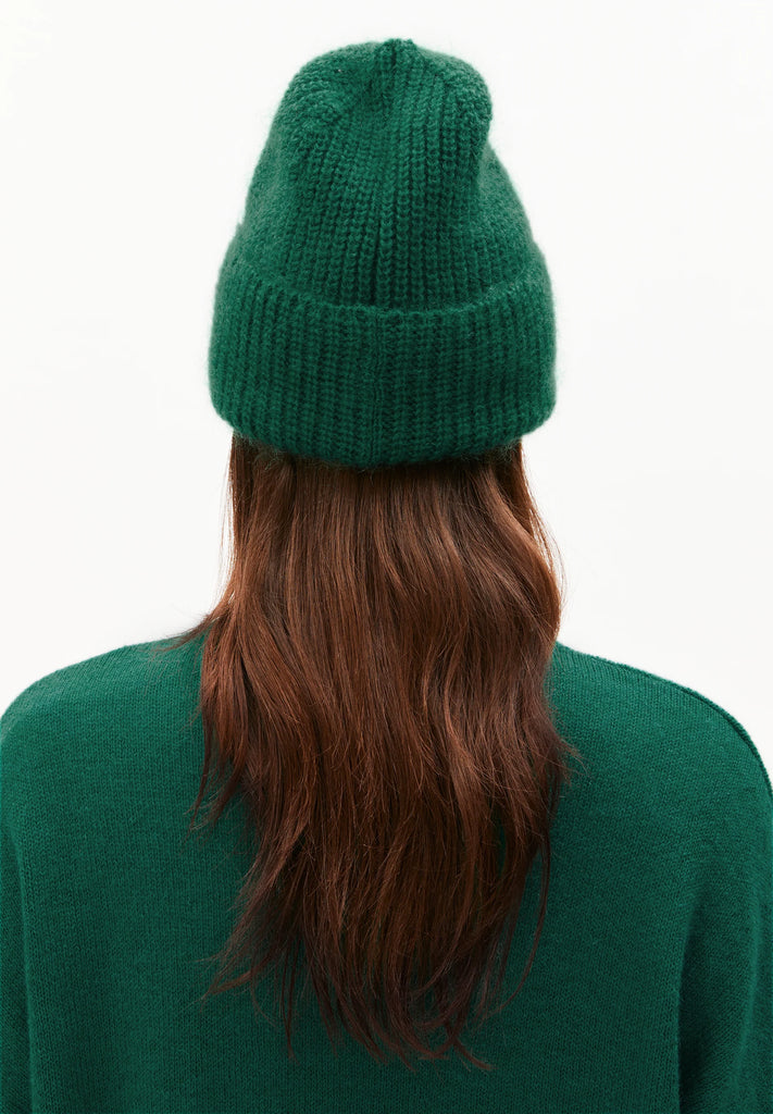 ARMEDANGELS Snowaa beanie emerald green unisex