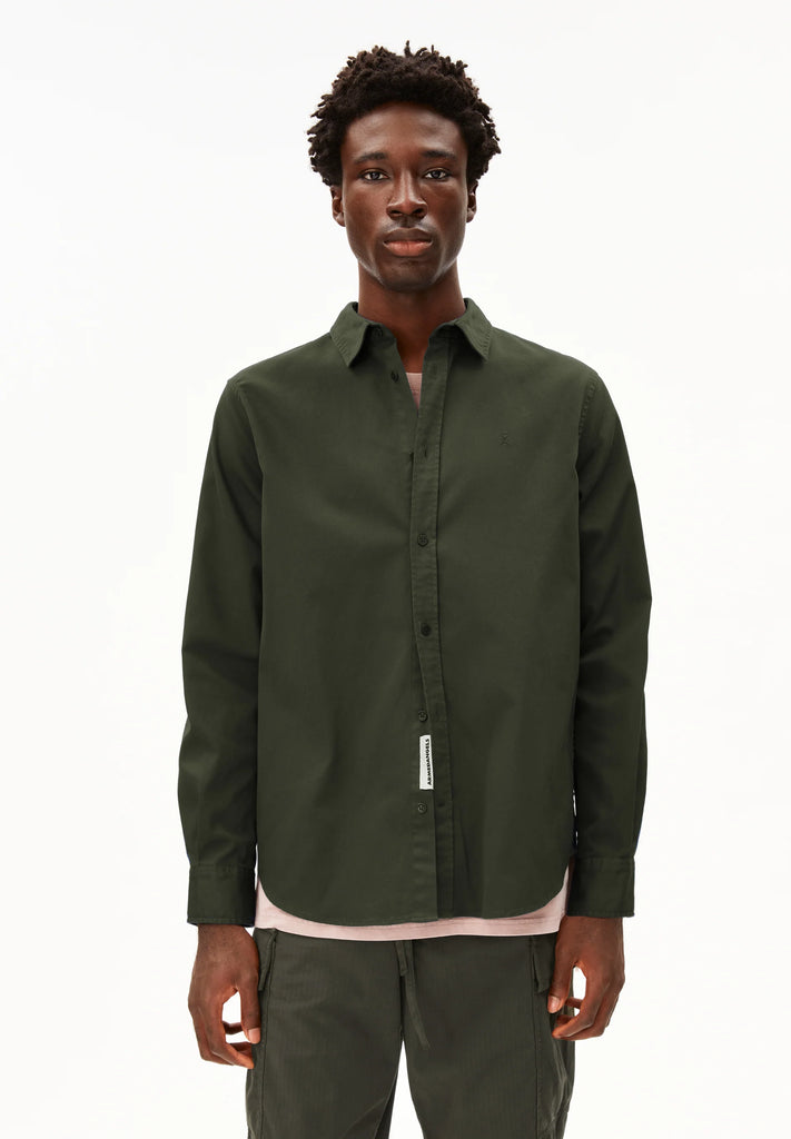 ARMEDANGELS Giaalo overshirt forest pine men