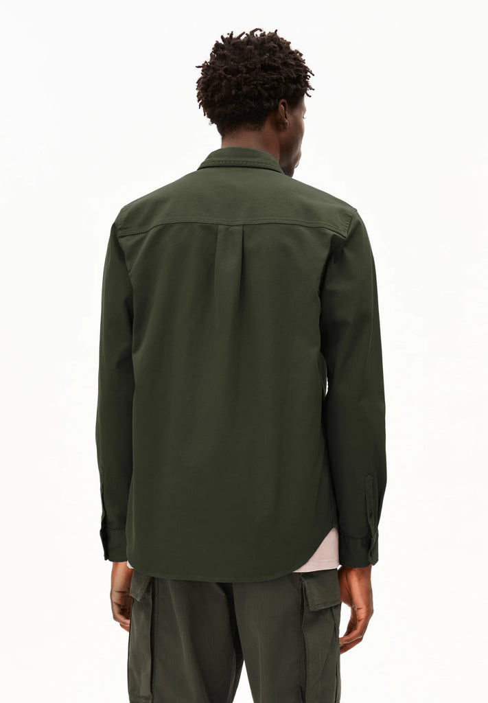 ARMEDANGELS Giaalo overshirt forest pine men