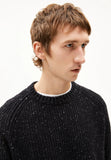 ARMEDANGELS Kiaano tweed jumper black oatmilk tweed men