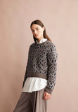 ARMEDANGELS Diliriaa leopaa jumper walnut cream women