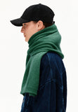ARMEDANGELS Yukinaa solid scarf emerald green unisex