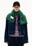 ARMEDANGELS Yukinaa solid scarf emerald green unisex