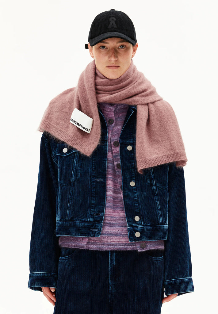 ARMEDANGELS Yukinaa solid scarf light berry unisex