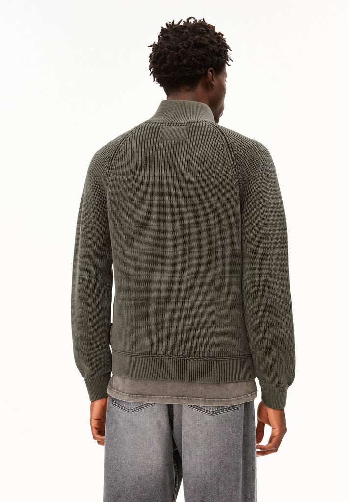 ARMEDANGELS Kaalves gmt dye jumper forest pine men